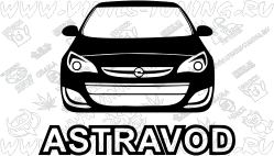 Наклейка на авто ASTROVOD (от 20 см)