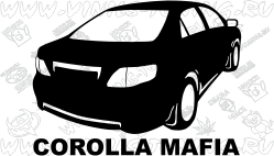Наклейка на авто Corolla Mafia