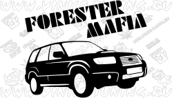 Наклейка на авто Subaru Forester Mafia