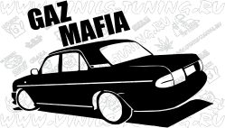 Наклейка на авто GAZ Mafia (от 20 см)
