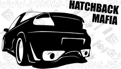 Наклейка на авто Hetchback Mafia