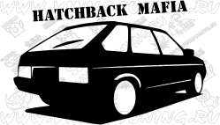 Наклейка на авто Хетчбек Мафия