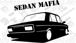 Наклейка на авто Седан Мафия 2