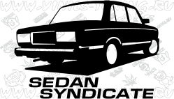 Наклейка на авто Sedan Syndicate