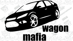 Наклейка на авто Wagon Mafia (от 20 см)