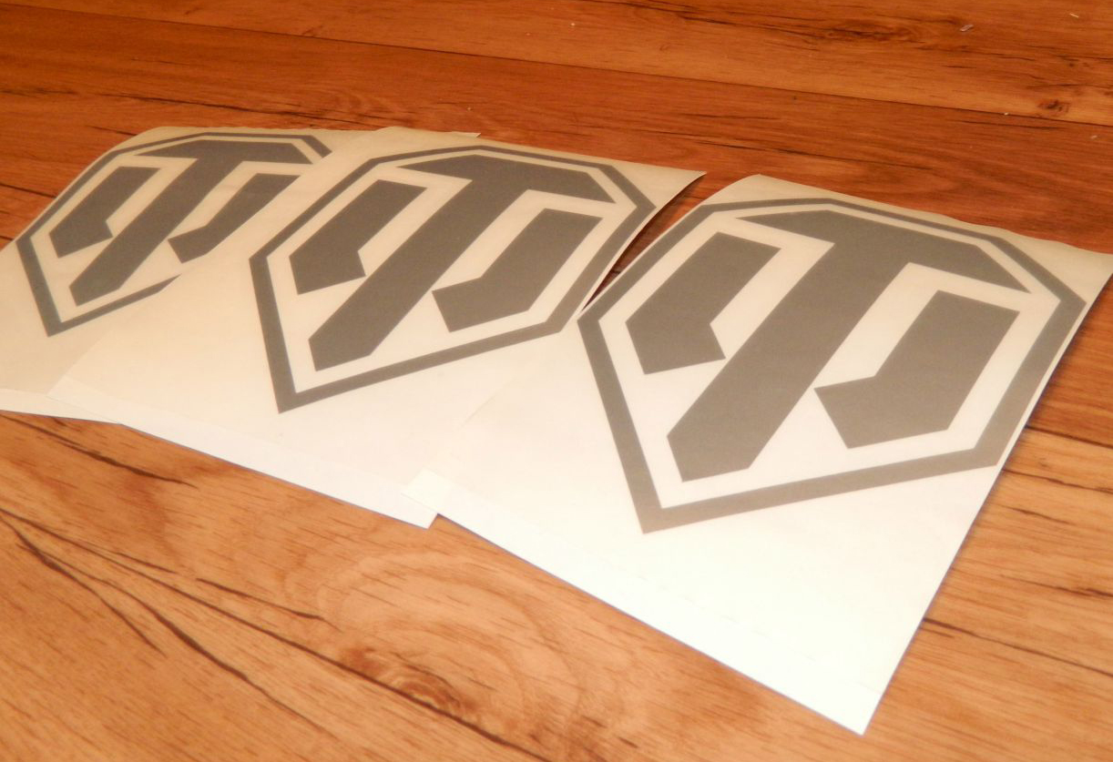 Наклейка на заднее стекло Логотип Ворлд оф Танкс (от 50 руб. разделе Распродажа наклеек)