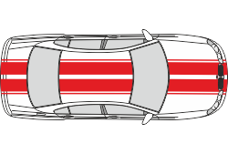 Сочетание широких и узких полос на авто