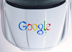 Винилография Google красками для светлых машин