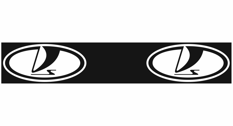Полоса на лобовое с логотипом АВТОВАЗА