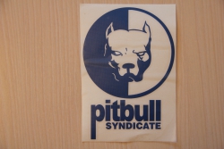 Наклейка на стекло Pitbull Syndicate в наличии 10х15 см