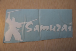Наклейка на стекло Самурай в наличии 30х14 см