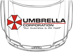 Наклейка на авто Umbrella corporation